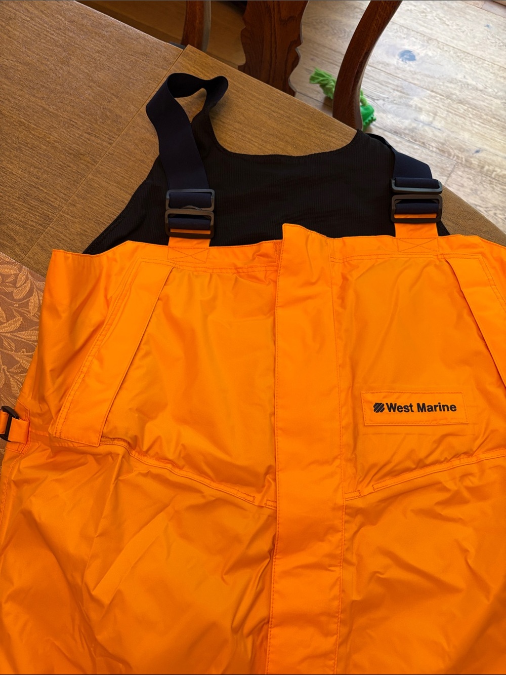 West Marine Men’s Orange Waterproof Bib Pants